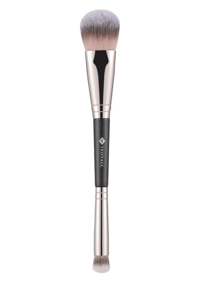 TEOYALL Dual-Ended Contour Concealer Brush, Sculpting Defining and Angled Under Eye Synthetic Bristles for Liquid Cream Powder - Image 1